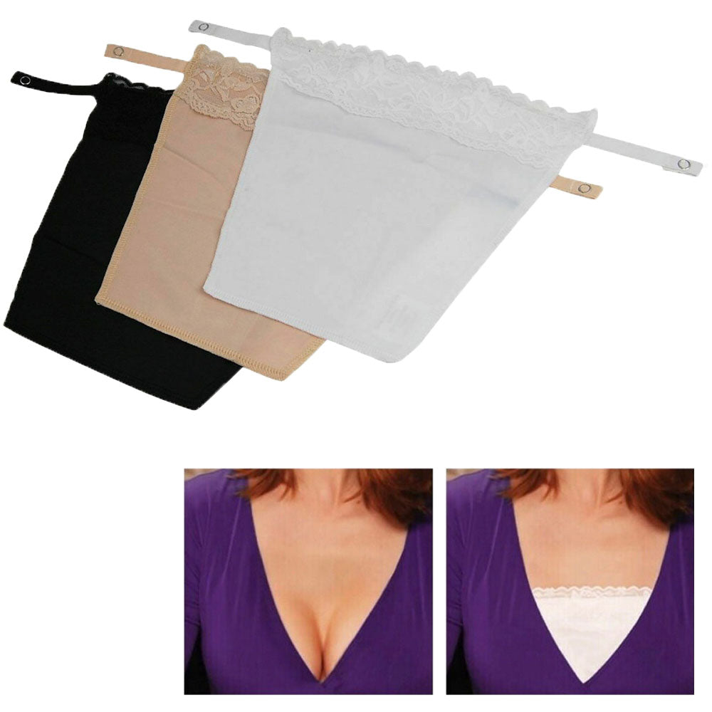 Cami Secret Clip On Mock Camisoles (3 Pack) White Black Beige – Anyneeds
